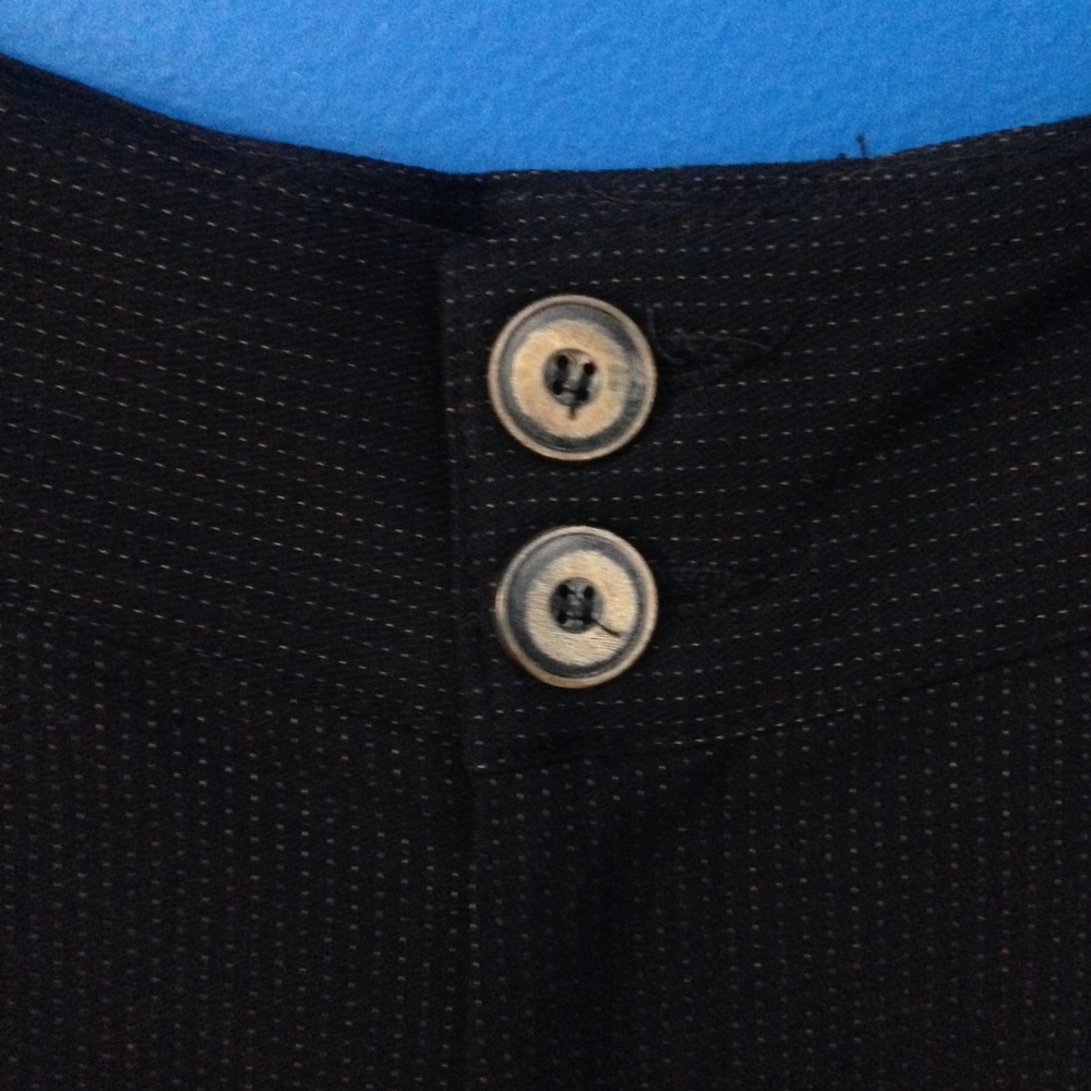 Black Wide Leg Pleated Trousers - Picture 2 of 5